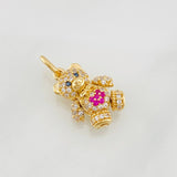 Pendant Articulated Bear 2.75g / 3/4 in Yellow Gold 18K