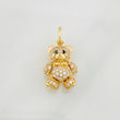 Pendant Articulated Bear 2.7g / 3/4 in Yellow Gold 18K