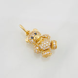 Pendant Articulated Bear 2.7g / 3/4 in Yellow Gold 18K