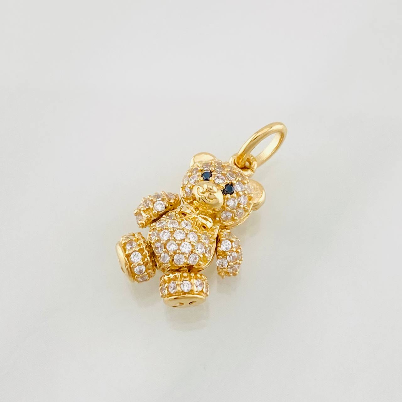 Pendant Articulated Bear 2.7g / 3/4 in Yellow Gold 18K