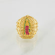 Ring Virgin of Guadalupe 5.6g / T7 1/2 Yellow Gold 18K