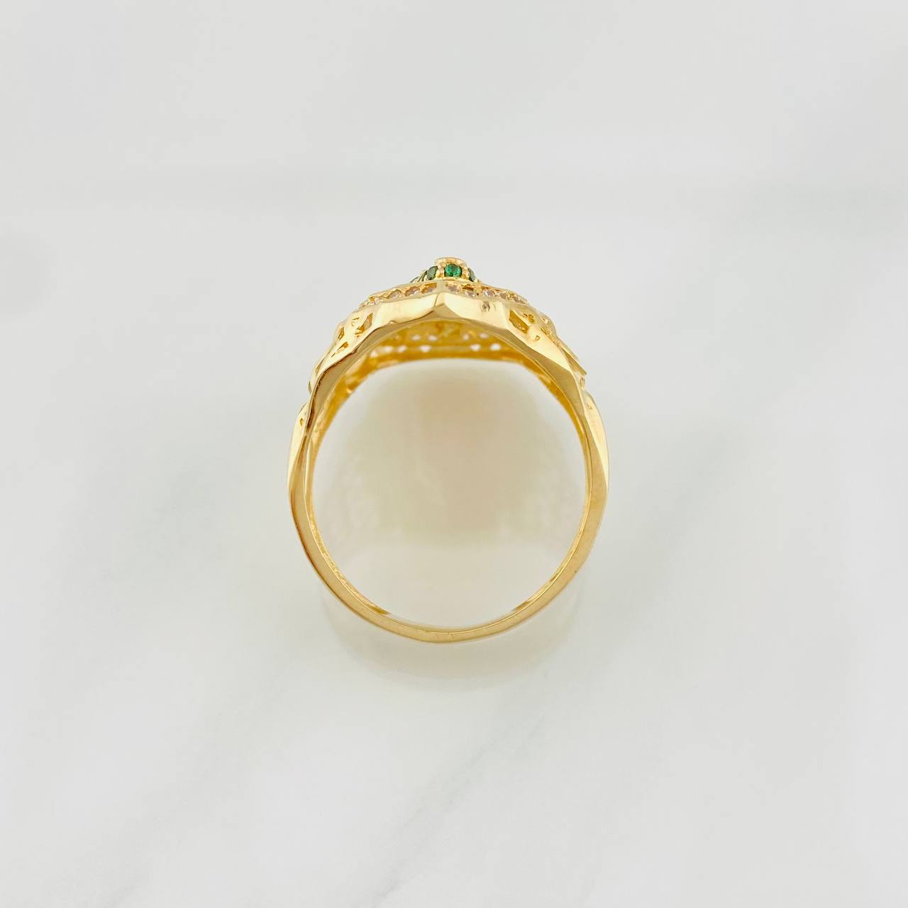 Ring Virgin of Guadalupe 5.6g / T7 1/2 Yellow Gold 18K