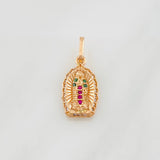 Pendant Virgin of Guadalupe 1.35g / 3/4 in Rose Gold 18K