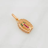Pendant Virgin of Guadalupe 1.35g / 3/4 in Rose Gold 18K