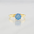 Anillo Solitario Moisanita 1 qts 2.55g / T5 3/4 Oro Amarillo 18K
