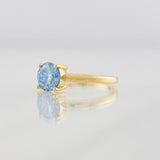Anillo Solitario Moisanita 1 qts 2.55g / T5 3/4 Oro Amarillo 18K