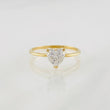 Anillo Solitario Corazón Moisanita 50pts 1.7g / T7 1/4 Oro Amarillo 18K