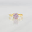 Solitaire Moissanite Ring 75 pts 1.9g / T6 Yellow Gold 18K