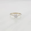 Solitaire Ring Moissanite 75 pts 1.8g / T6 3/4 White Gold 18K