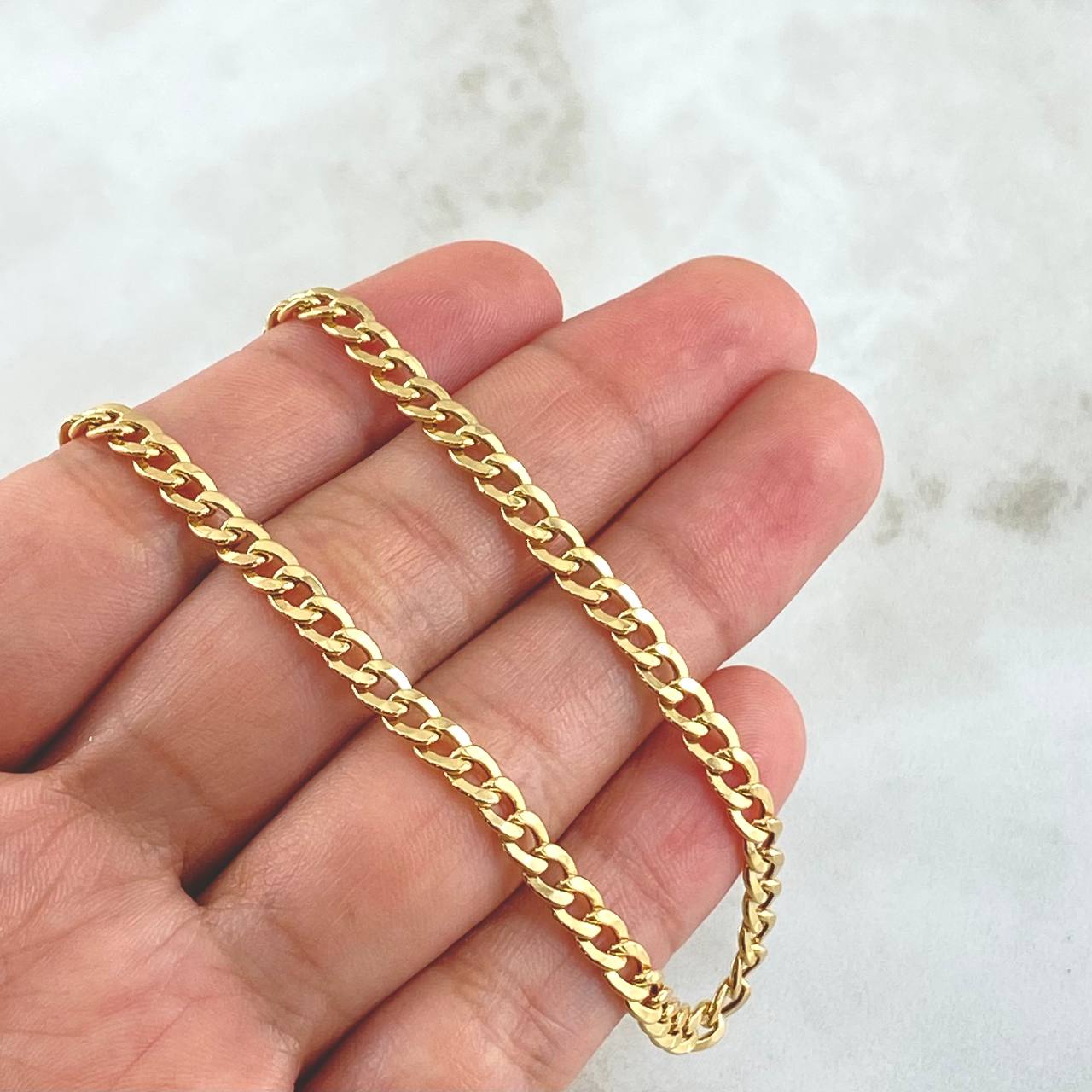 Cuban Links 6.95gr / 50cm / 4.2mm Yellow Gold +0 18K *
