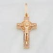 Dije Cruz Cristo San Benito 7.2g / 2 in Oro Rosa 18K