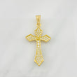 Pendant Gothic Cross 1.95g / 1 1/2 in Yellow Gold 18K