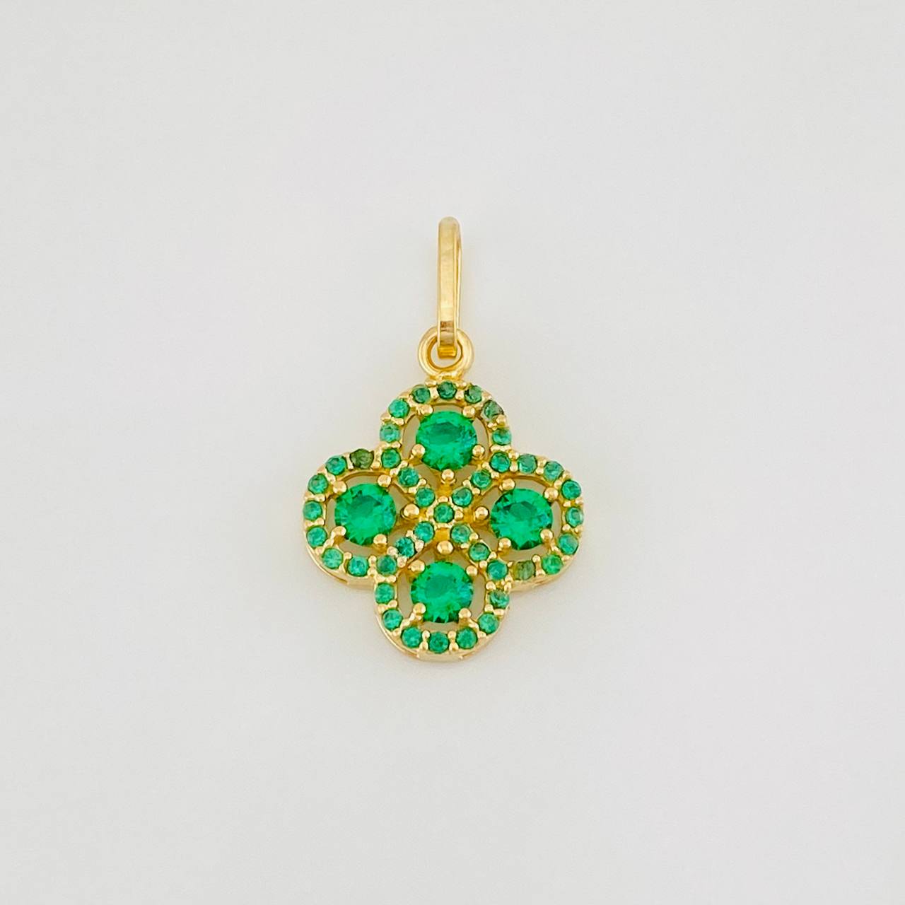 Dije Trebol 1.55g / 3/4 in Oro Amarillo 18K