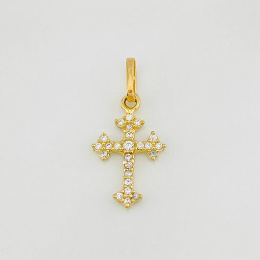Dije Cruz Gótica 0.7g / 3/4 in Oro Amarillo 18K