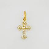 Dije Cruz Gótica 0.7g / 3/4 in Oro Amarillo 18K