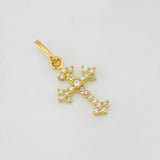 Dije Cruz Gótica 0.7g / 3/4 in Oro Amarillo 18K