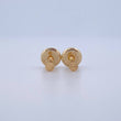 Flat Circle Stud Earrings 0.4gr / 18K Gold $