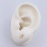 Stud Earrings Lightning 0.5gr / 18K Gold $