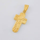 Dije Cruz Rostro Cristo 0.85 g / 1 in Oro Amarillo 18K