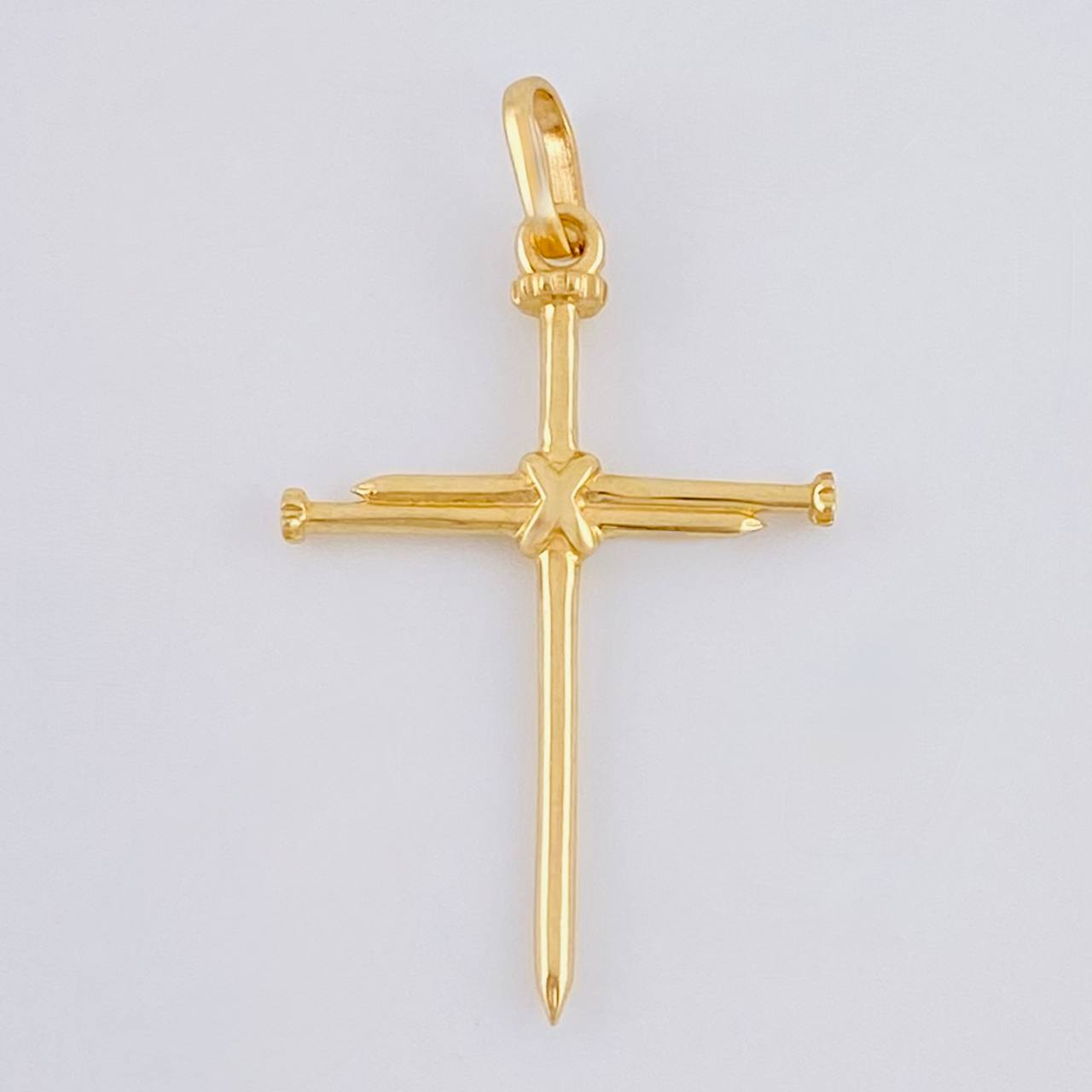 Pendant Nail Cross 0.95 g / 1 1/4 in 18K Yellow Gold