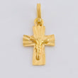 Pendant Cross Christ 0.55 g / 3/4 in Yellow Gold 18K