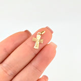 Pendant Cross Christ 0.55 g / 3/4 in Yellow Gold 18K