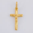 Dije Cruz Cristo 0.9 g / 1 in Oro Amarillo 18K