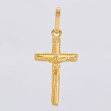 Dije Cruz Cristo 0.9 g / 1 in Oro Amarillo 18K