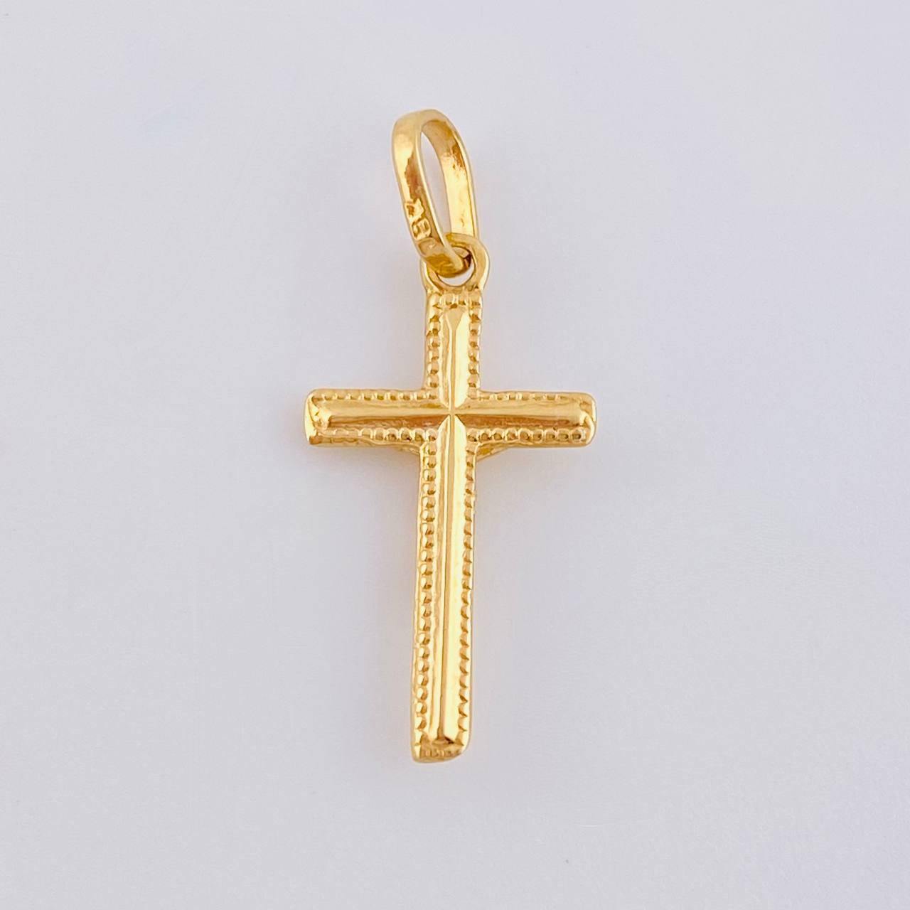 Dije Cruz Cristo 0.9 g / 1 in Oro Amarillo 18K