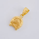 Pendant Horseshoe Horse 0.55 g / 3/4 in Yellow Gold 18K