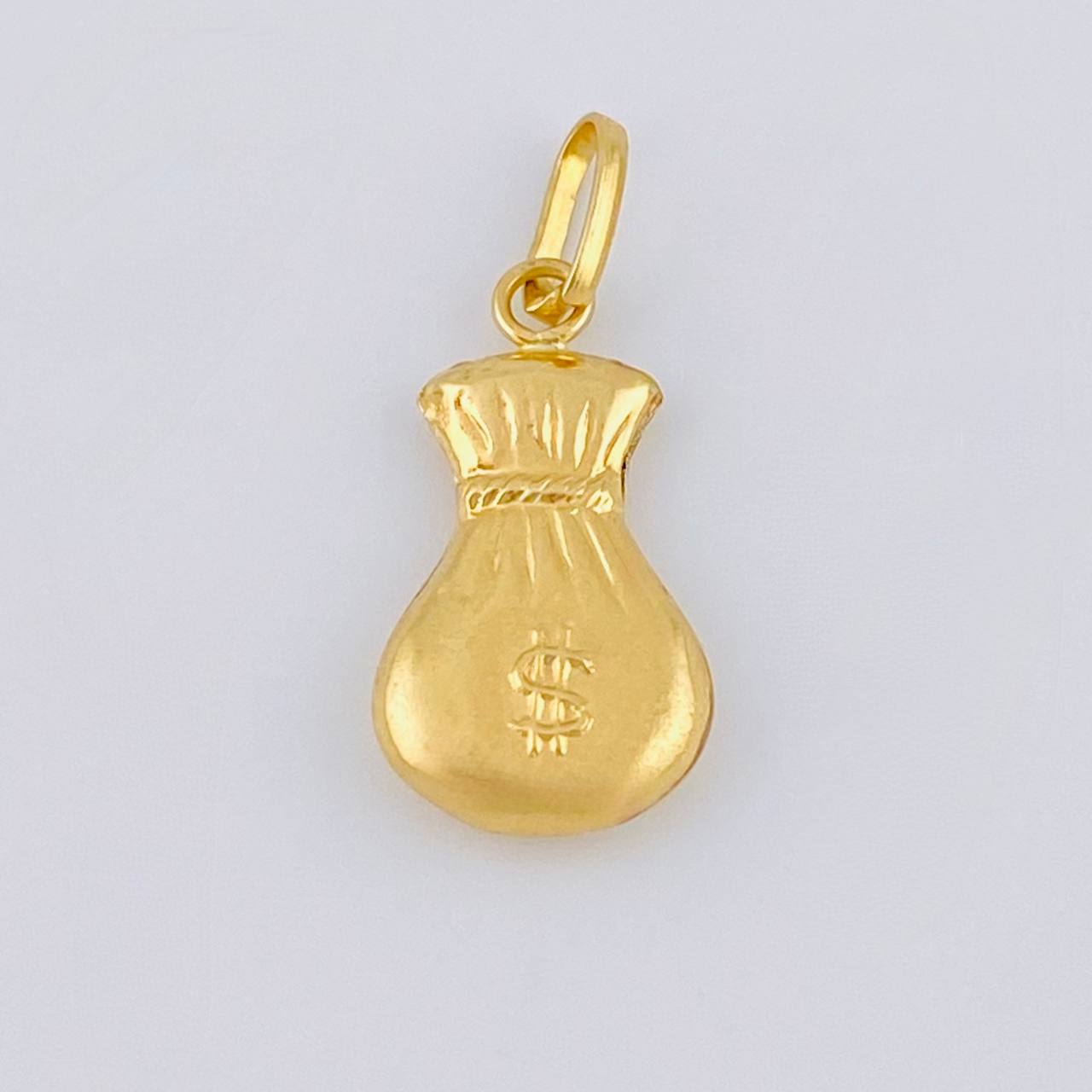 Pendant Money Bag 0.55 g / 3/4 in 18K Yellow Gold
