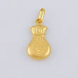 Pendant Money Bag 0.55 g / 3/4 in 18K Yellow Gold
