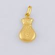 Pendant Money Bag 0.55 g / 3/4 in 18K Yellow Gold