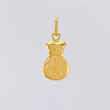 Dije Bolsa Dinero 0.6 g / 3/4 in Oro Amarillo 18K