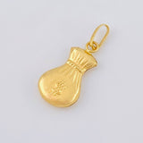 Dije Bolsa Dinero 0.6 g / 3/4 in Oro Amarillo 18K