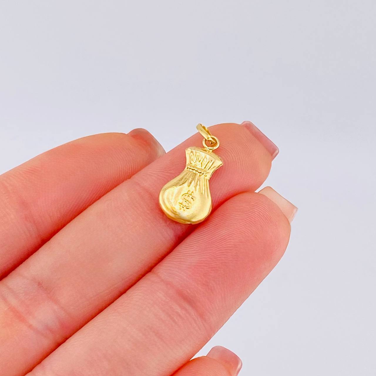 Pendant Money Bag 0.55 g / 3/4 in 18K Yellow Gold