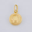 Pendant Crown 0.6 g / 3/4 in Yellow Gold 18K