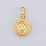 Pendant Crown 0.6 g / 3/4 in Yellow Gold 18K