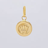 Dije Corona 0.8 g / 3/4 in Oro Amarillo 18K