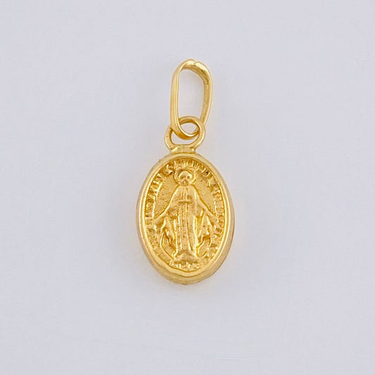 Pendant Virgen Milagrosa 0.25 g / 1/2 in Yellow Gold 18K