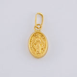 Pendant Virgen Milagrosa 0.25 g / 1/2 in Yellow Gold 18K