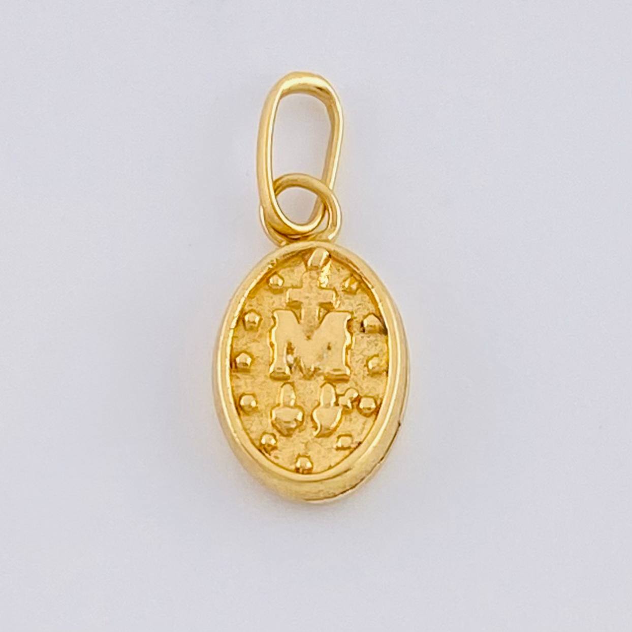 Pendant Virgen Milagrosa 0.25 g / 1/2 in Yellow Gold 18K