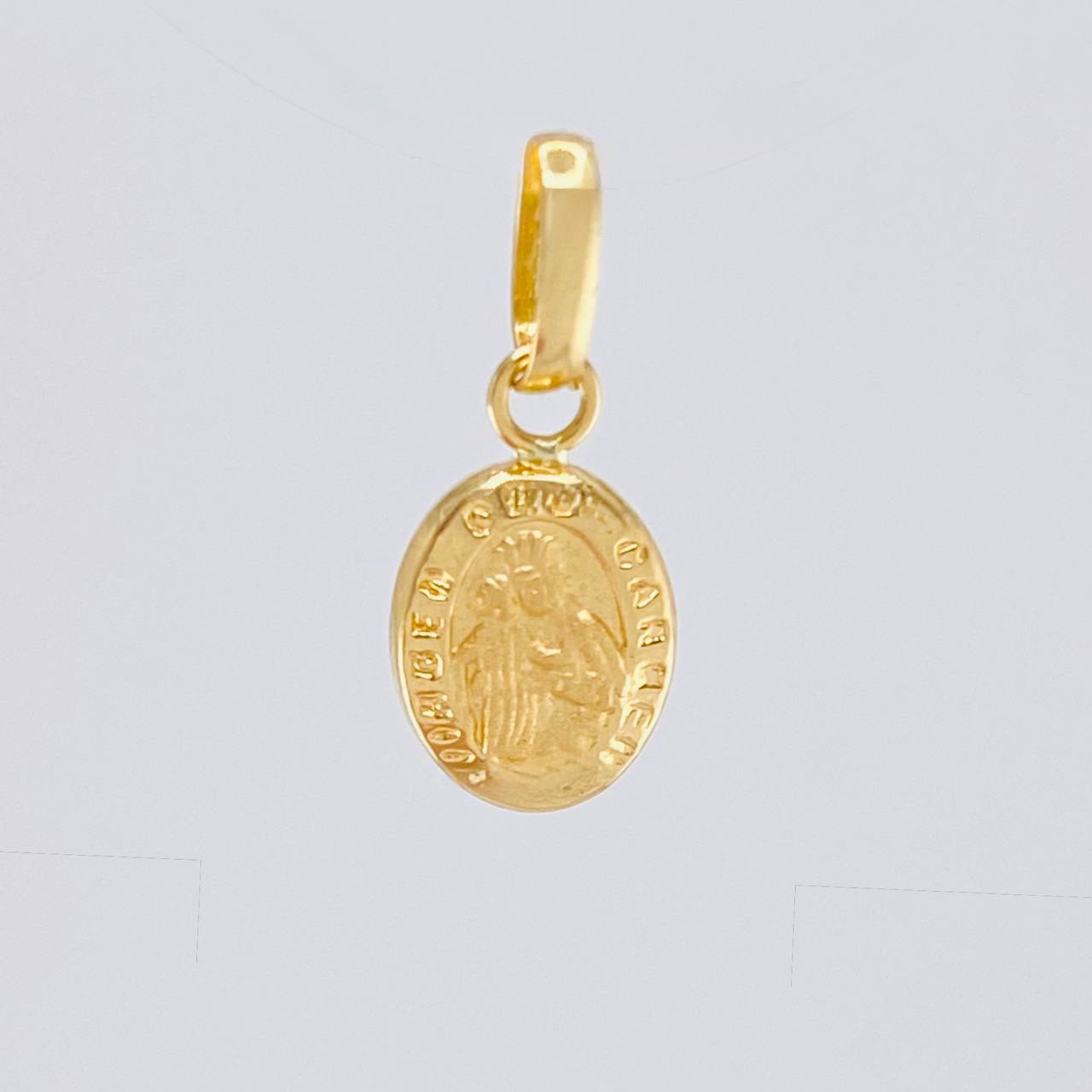 Pendant Virgen Del Carmen 0.35 g / 3/4 in Yellow Gold 18K
