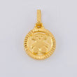 Dije Circulo Oso 0.95 g / 3/4 in Oro Amarillo 18K