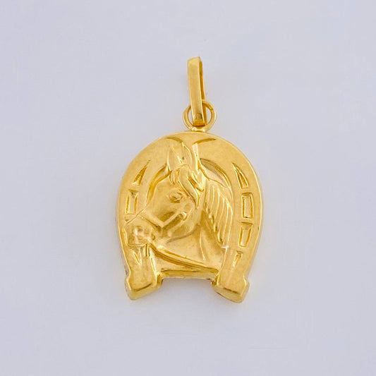 Pendant Horseshoe Horse 1.05 g / 1 in 18K Yellow Gold