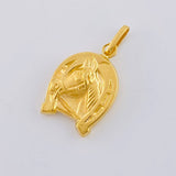 Pendant Horseshoe Horse 1.05 g / 1 in 18K Yellow Gold