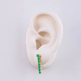 Topos Siete Charkras Esmeraldas 80Pts 2 g / 3/4 in Oro Amarillo 18K