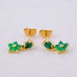 Topos Colgante Esmeralda 30Pts 1.75 g / 1/2 in Oro Amarillo 18K