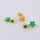 Topos Colgante Esmeralda 30Pts 1.75 g / 1/2 in Oro Amarillo 18K