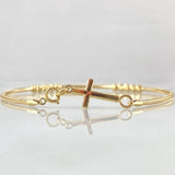 Bracelet Cross Lattice 2.05gr / 7.3in / +4 18K Gold